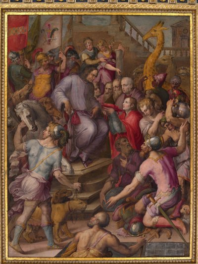 Lorenzo il Magnifico riceve il tributo degli ambasciatori da Giorgio Vasari